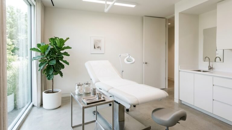 Realistic photo of a modern dermatology clinic int 462ea568fa